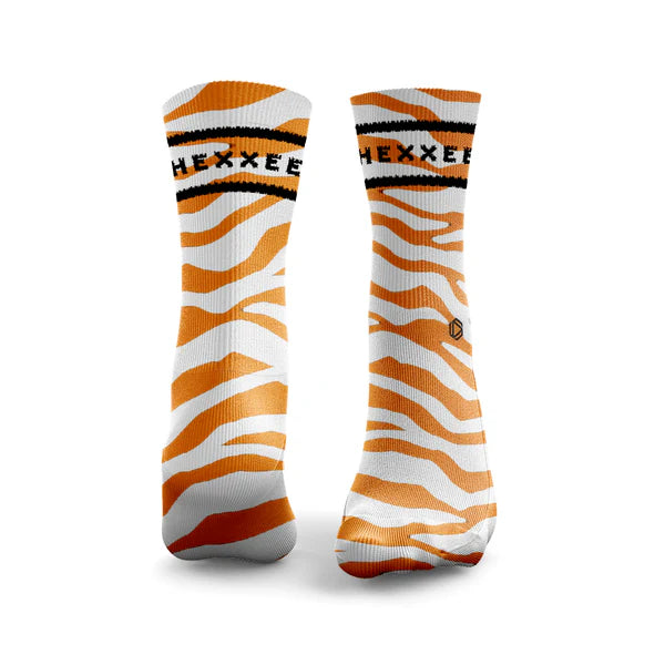 Chaussettes 2 Lines White Tiger HEXXEE