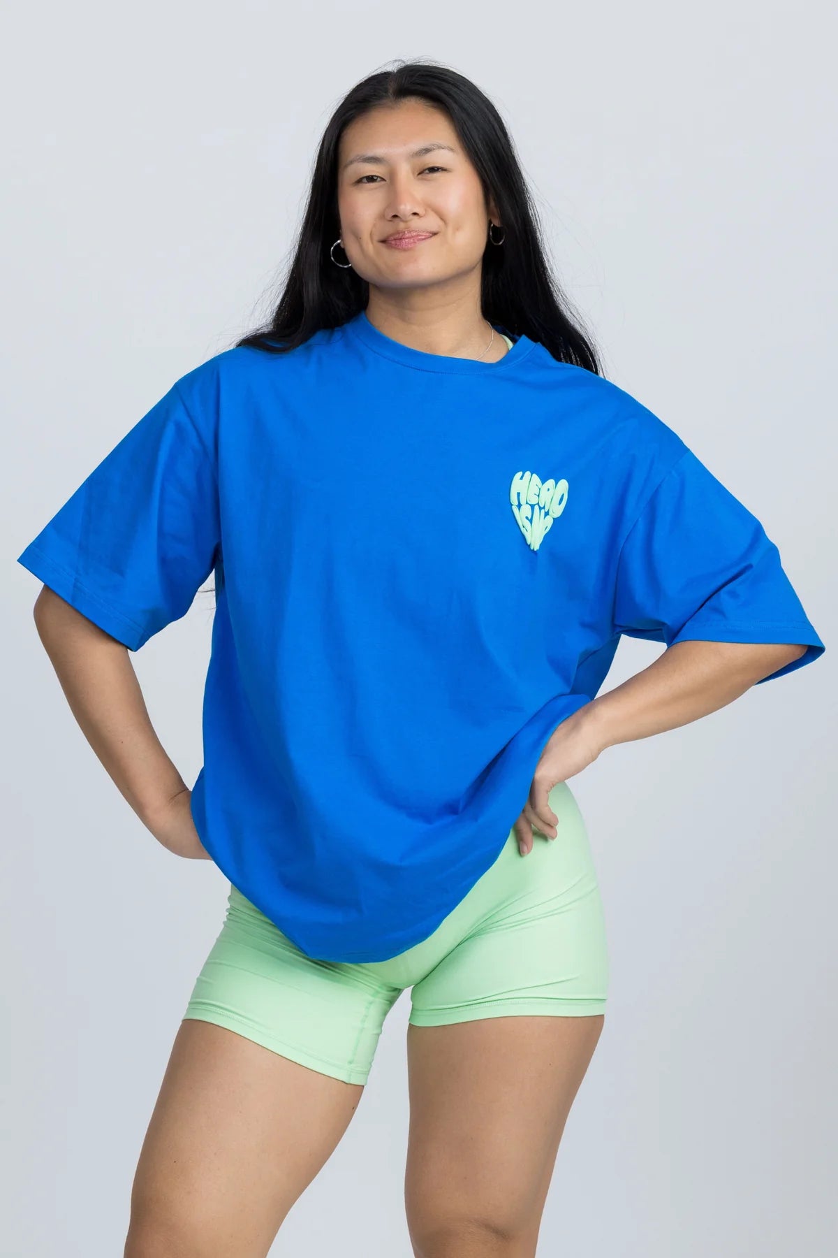 T-Shirt Oversized "Cruise" Mint Blue