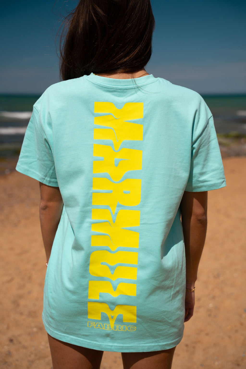 MARMULE-Tshirt Oversize “Yellow Wave”