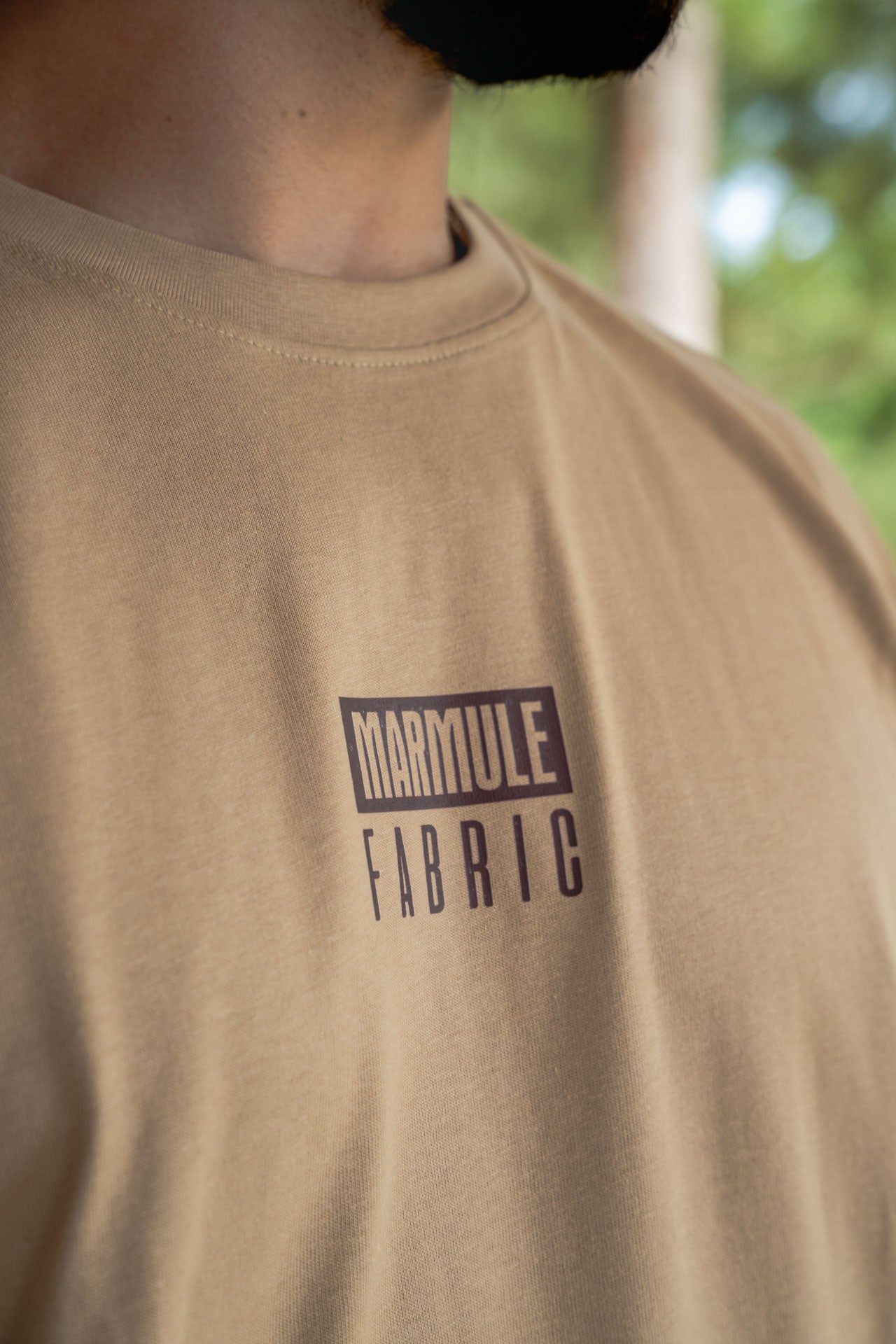MARMULE-Tshirt Oversize “Beige Wave”