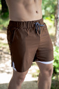 MARMULE-Short Homme Hybrid “Brown”