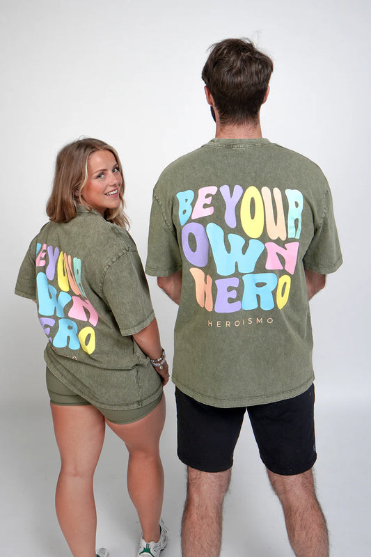 Unisex T-Shirt Oversized "J-P" Crocodile Green