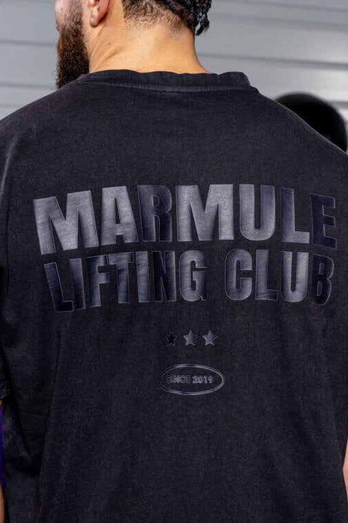MARMULE-Tshirt Oversize Washed “Lifting club”