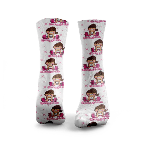 Chaussettes Crew Strong morena Girl Club HEXXEE