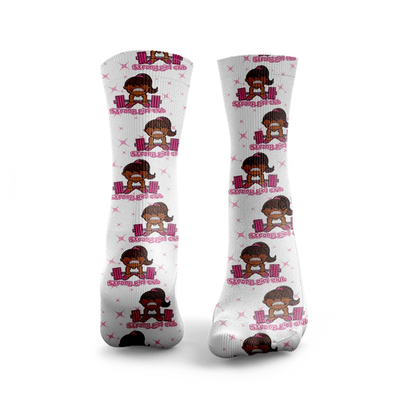 Chaussettes Crew Strong black Girl Club HEXXEE