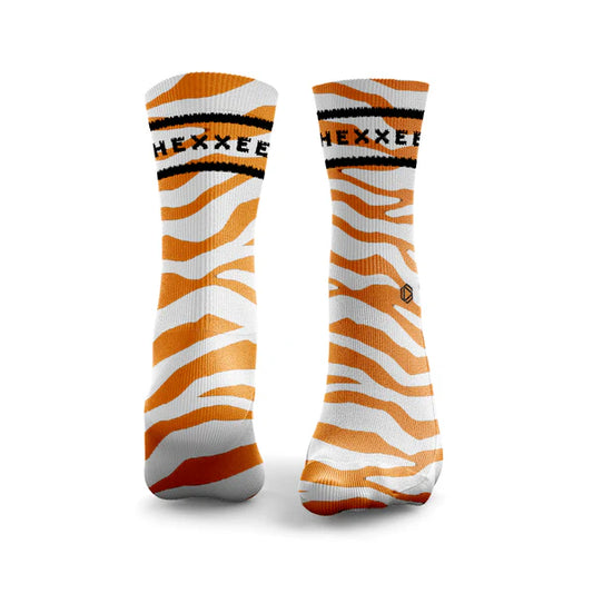 Chaussettes 2 Lines White Tiger HEXXEE