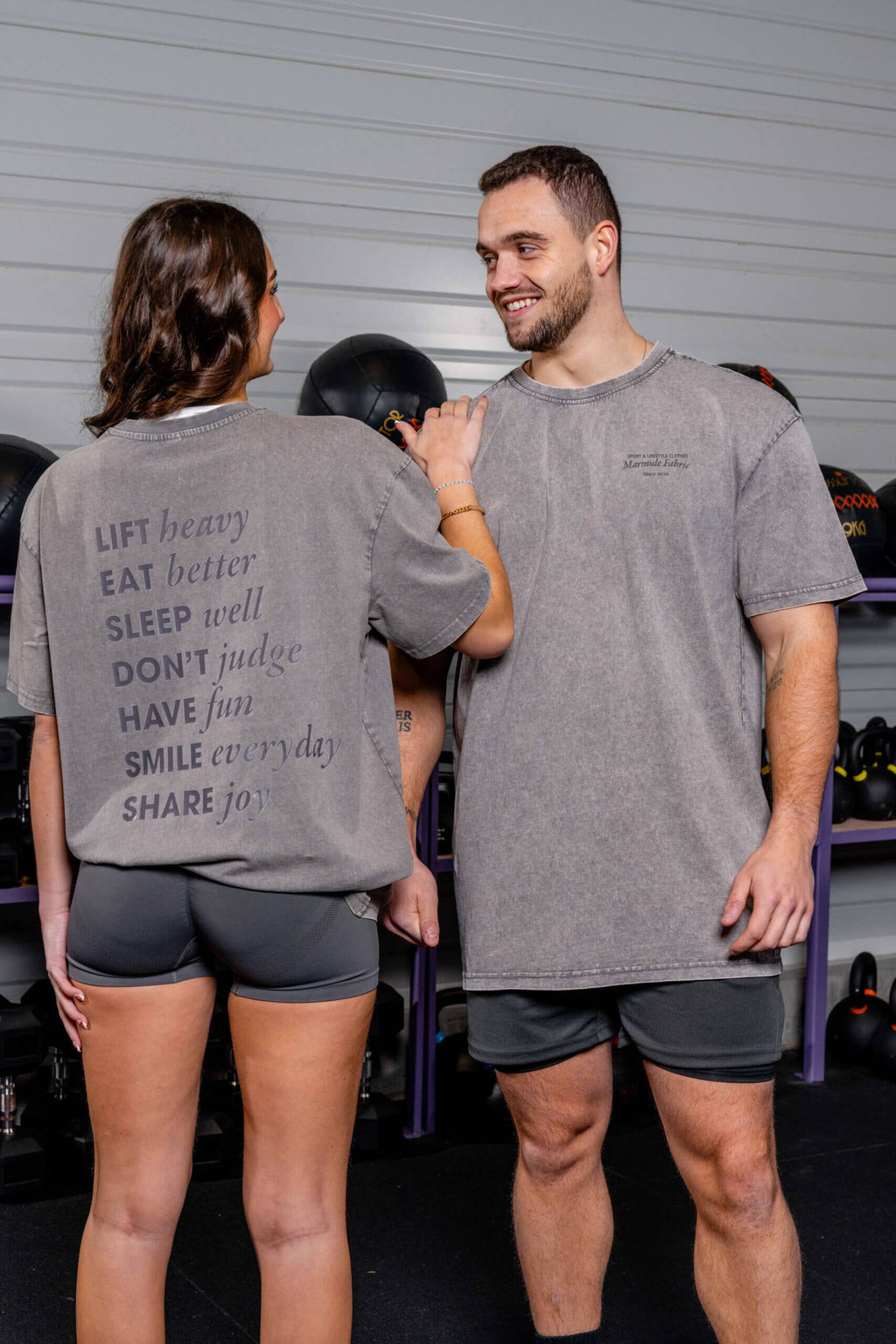 MARMULE-Tshirt Oversize Washed “Lift & Share”