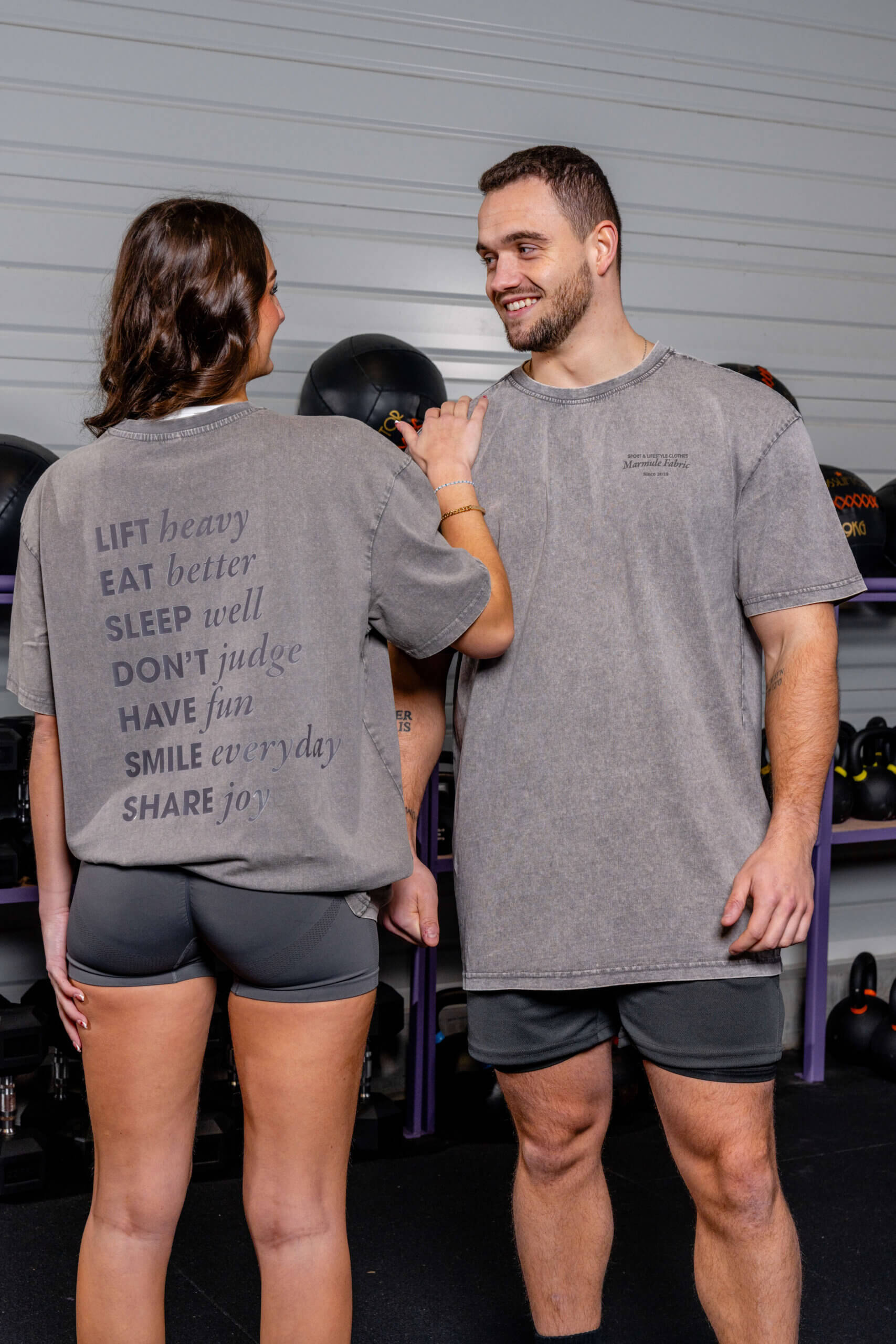 MARMULE-Tshirt Oversize Washed “Lift & Share”