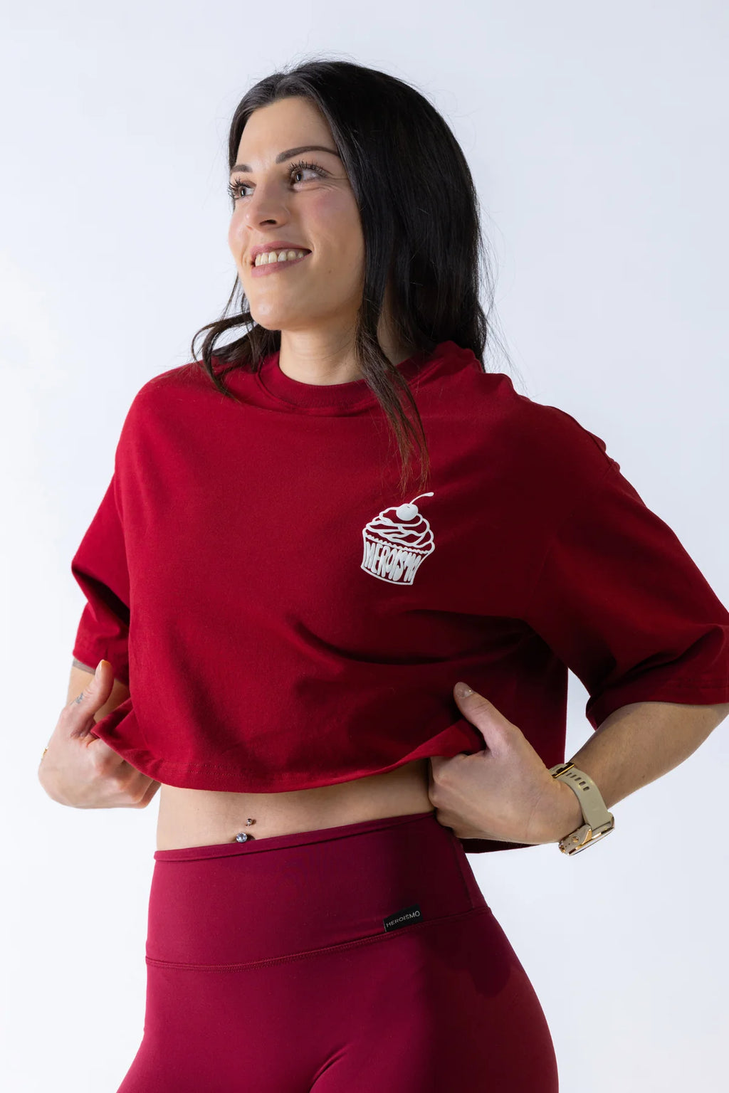 Justine Cropped T-shirt - Cherry Picking