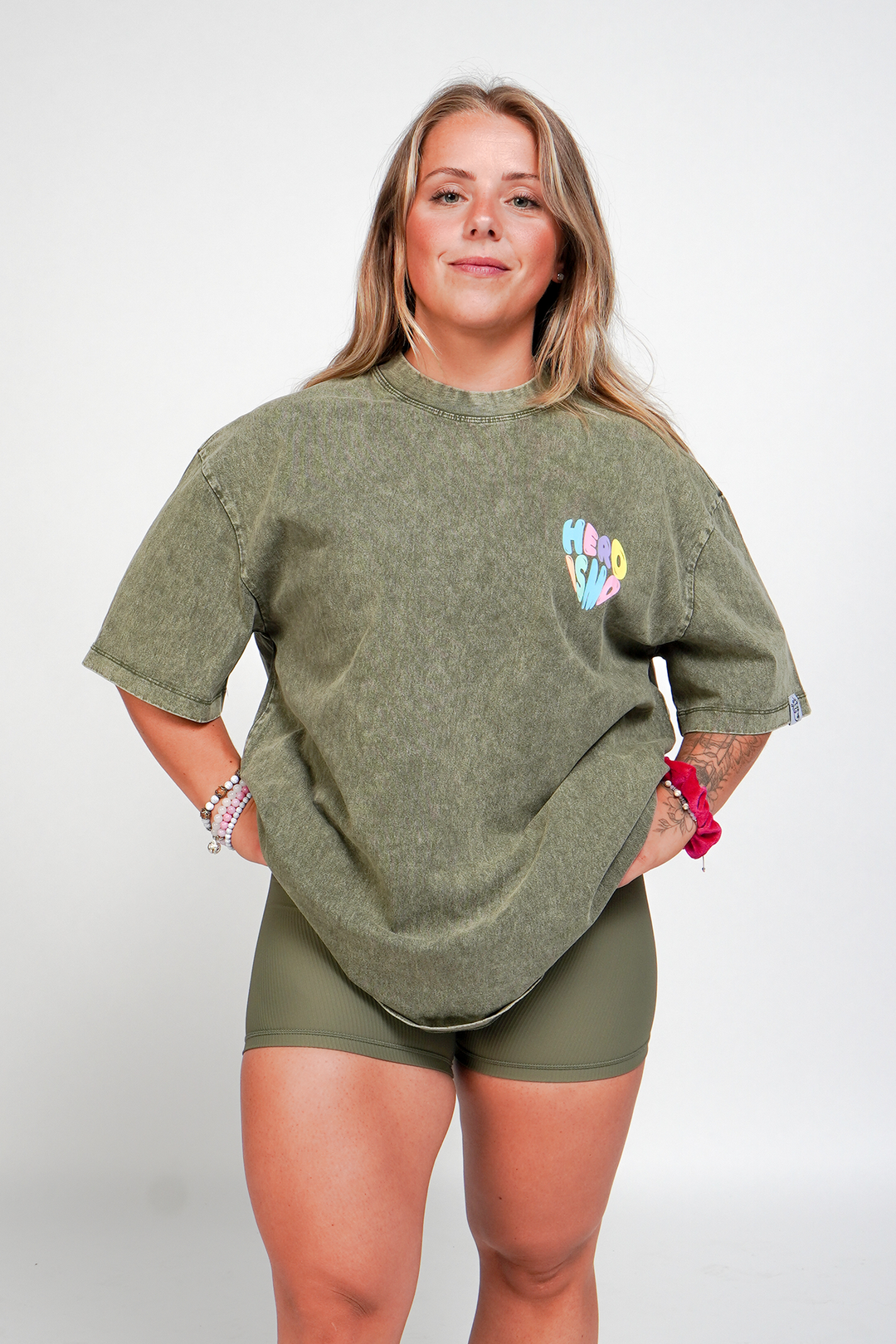 Unisex T-Shirt Oversized "J-P" Crocodile Green