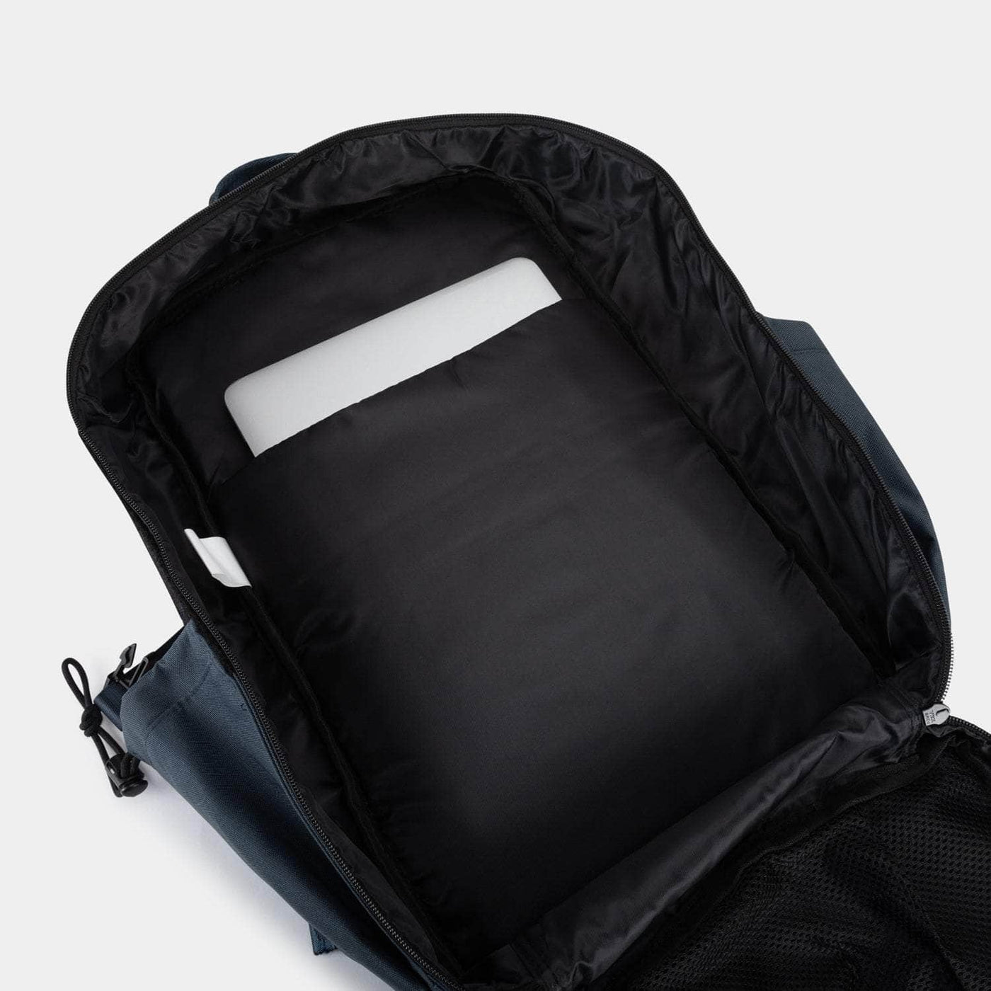 Large black petrol blue 45L Backpack