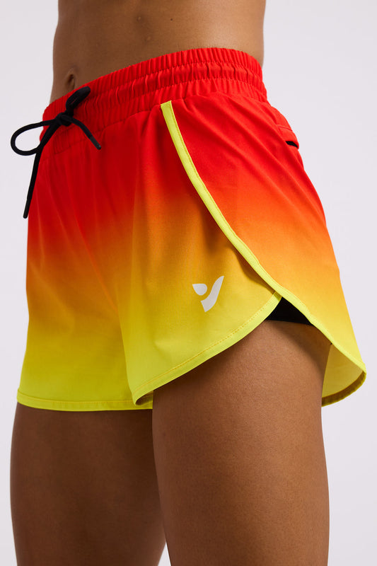 Sunset Gradient - 2 in 1 Racer Shorts
