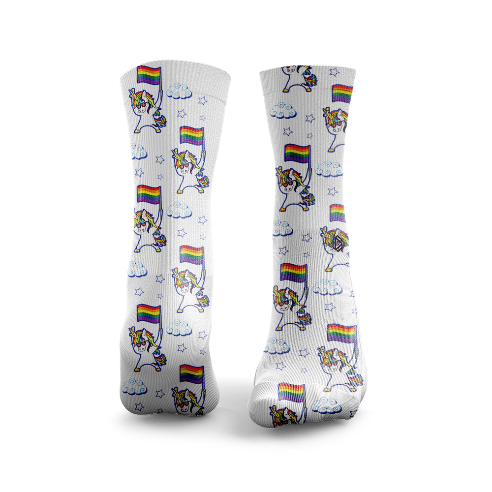 Chaussettes Crew Unicorn Pride HEXXEE