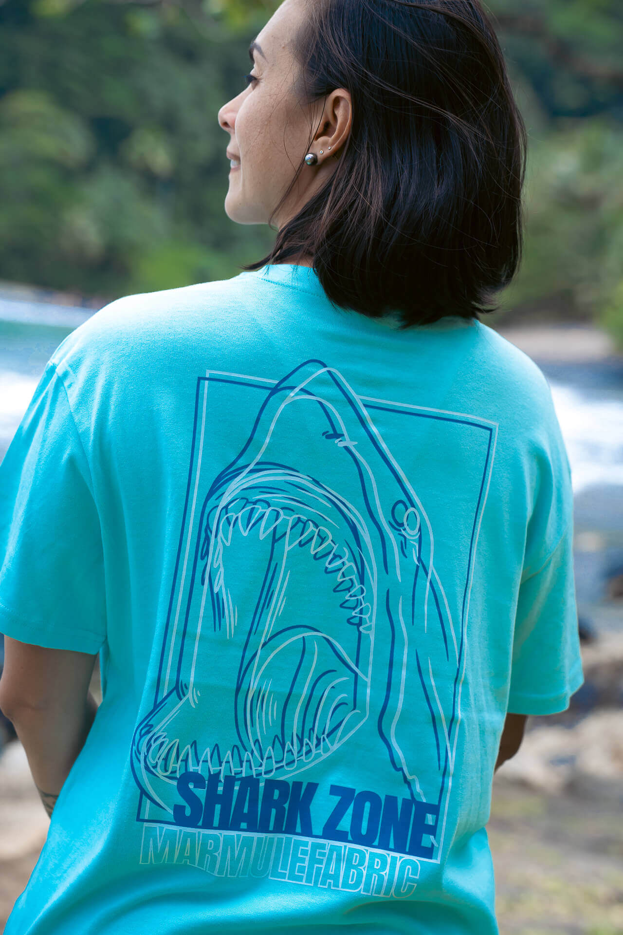 MARMULE-Tshirt Oversize “Shark Zone”