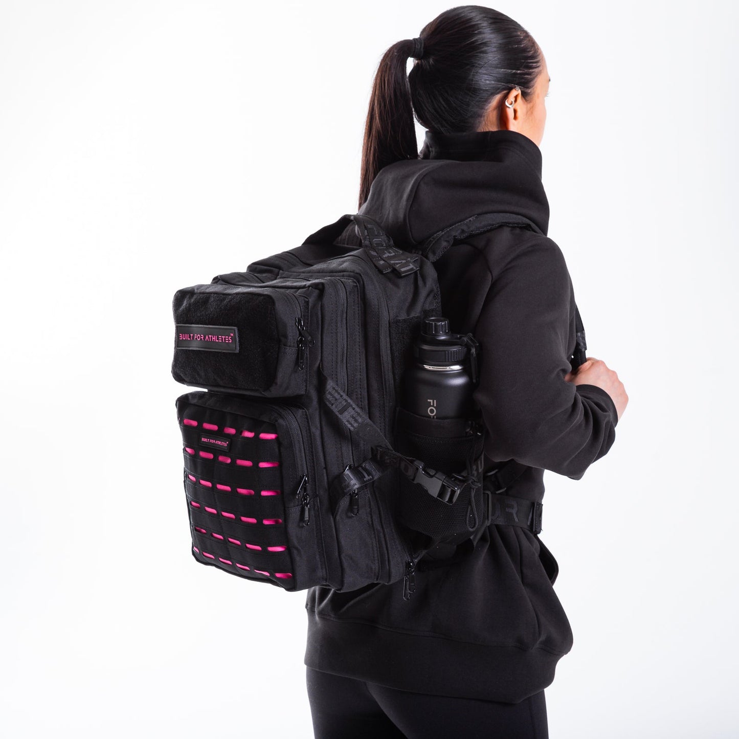 Medium Black&Pink 25L Backpack