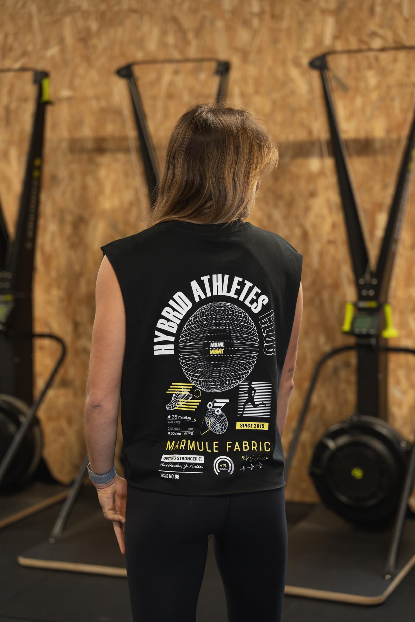 MARMULE-Crop Tank Oversize “Hybrid Club”