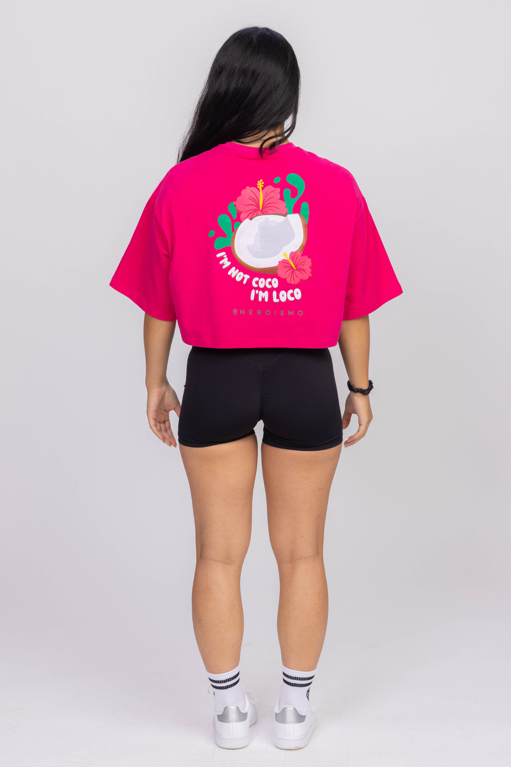 Justine Cropped T-shirt - Chilli Coco