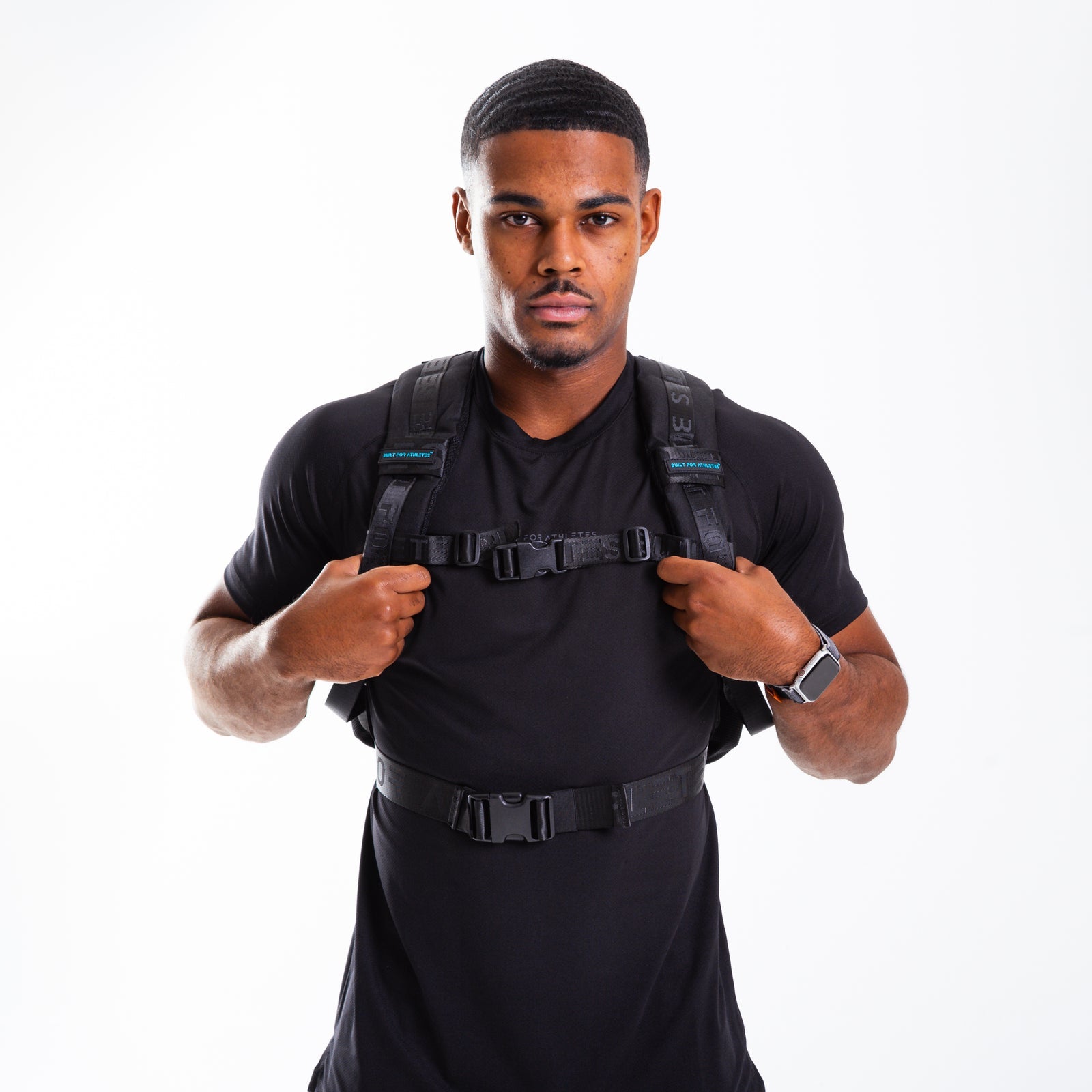 Medium Black&Aqua 25L Backpack