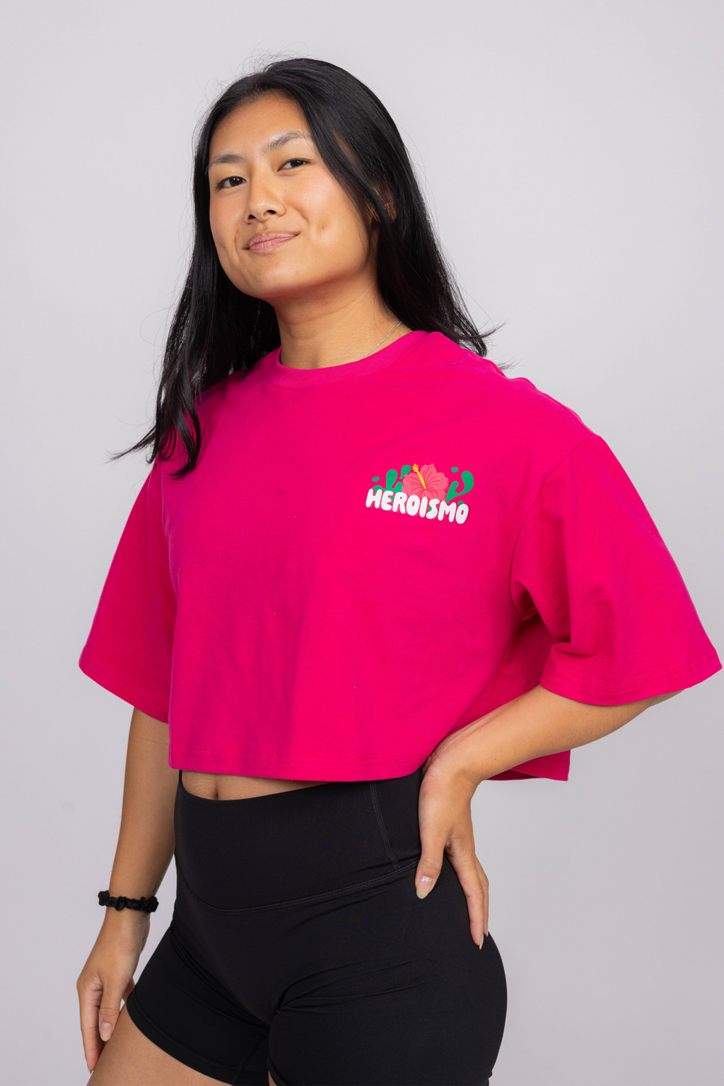Justine Cropped T-shirt - Chilli Coco
