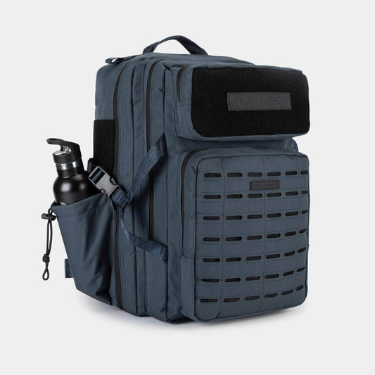 Large black petrol blue 45L Backpack