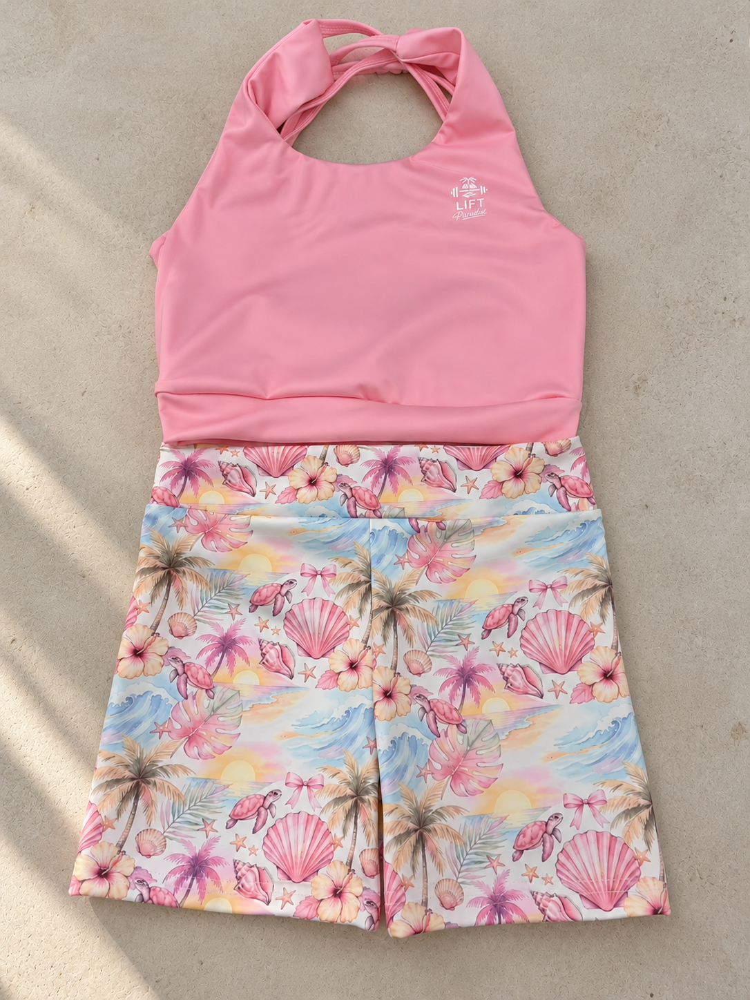 Brassière et short kids" PINK LAGOON "