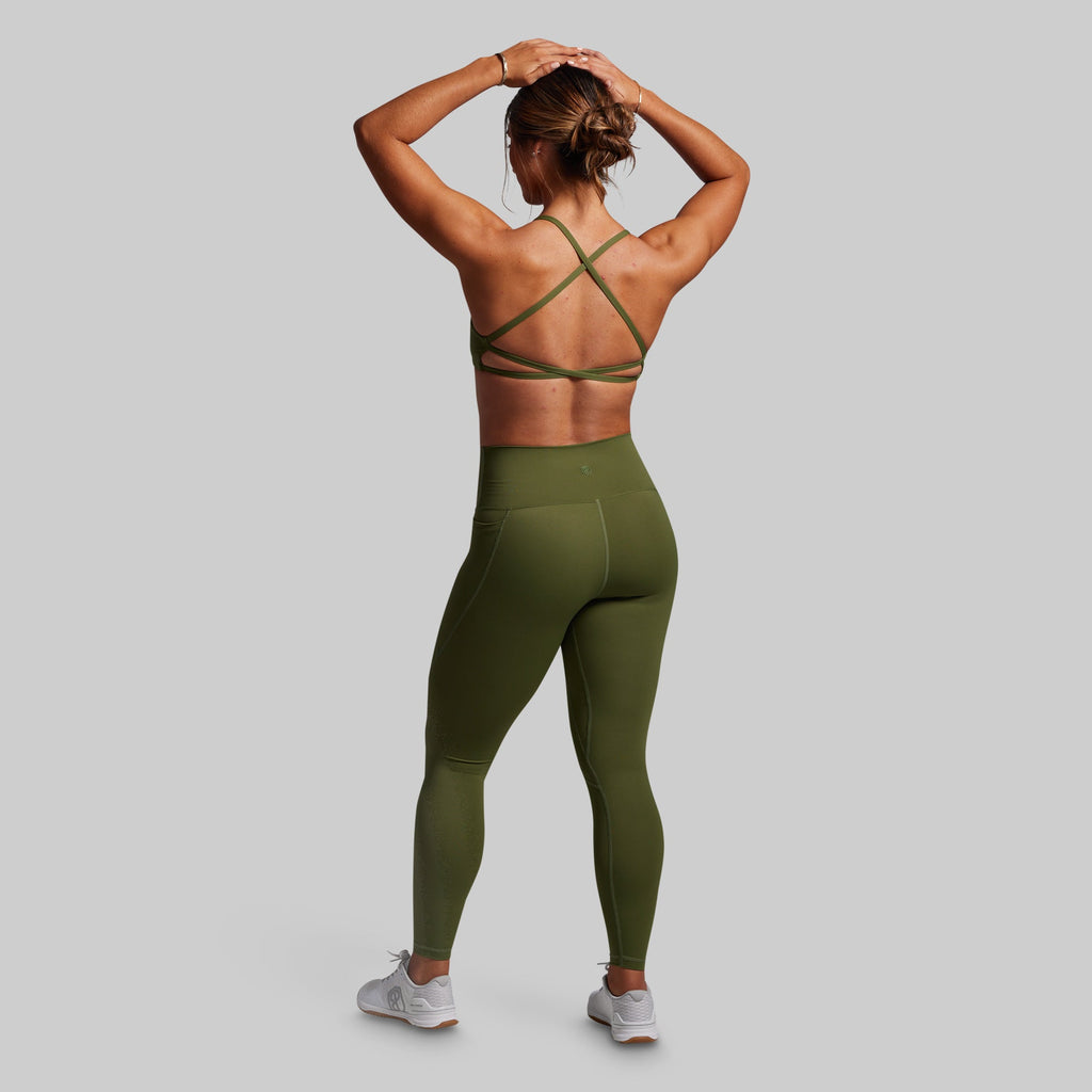BORN PRIMITIVE-Serenity Sport Bra OLIVE