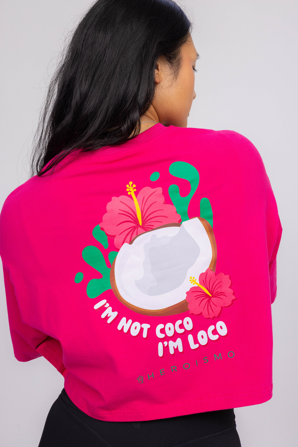 Justine Cropped T-shirt - Chilli Coco