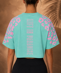 T-shirt oversize Crop Top Wild Series-BUBBLE MINT