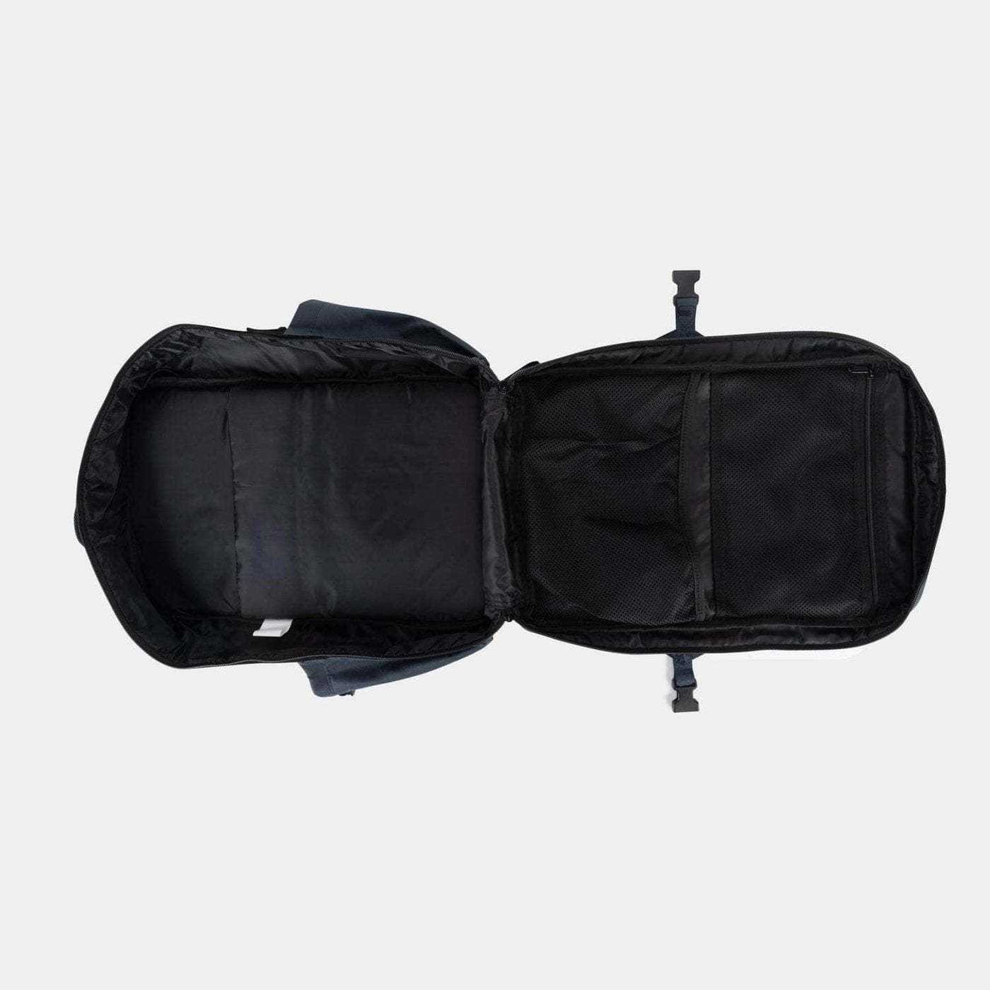 Large black petrol blue 45L Backpack