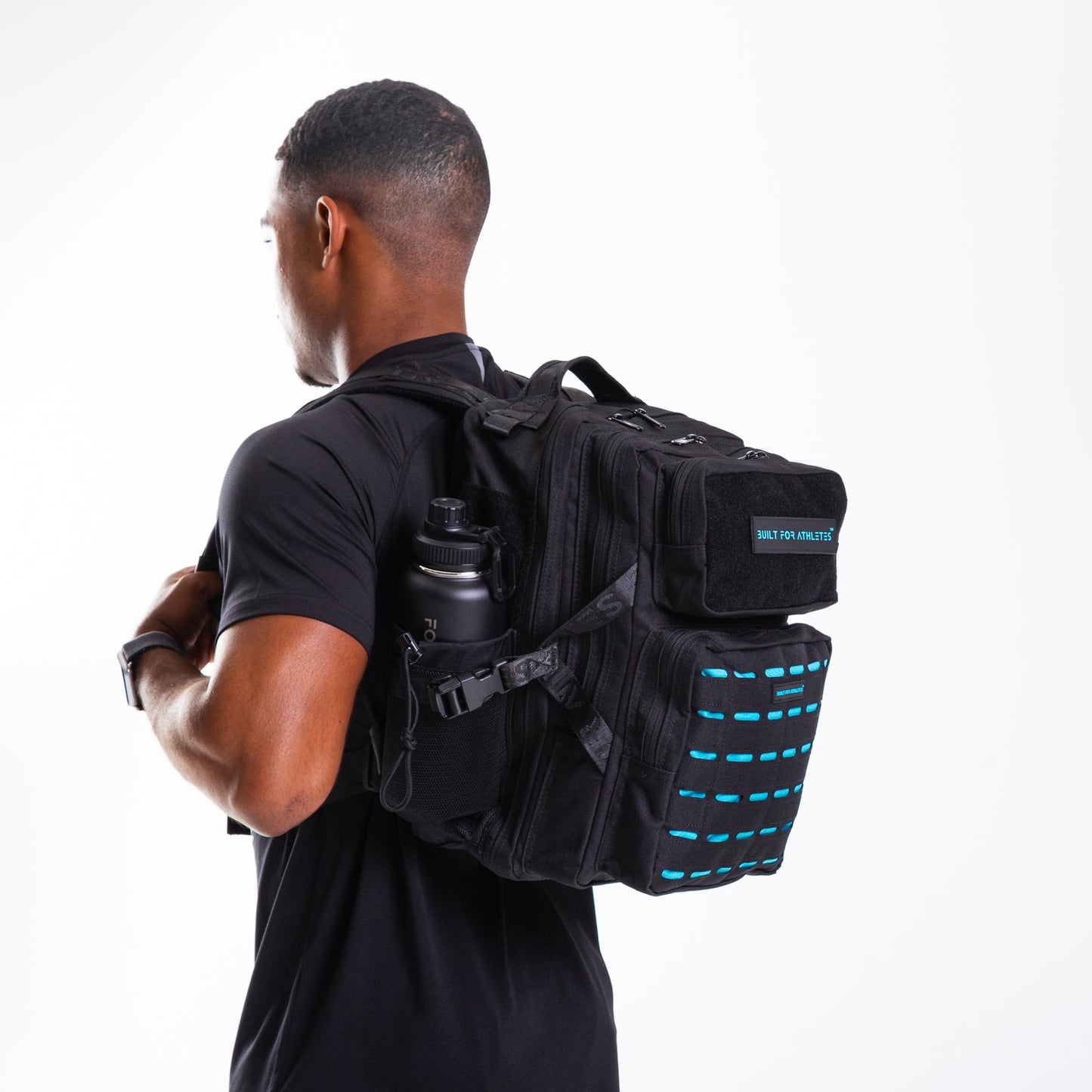Medium Black&Aqua 25L Backpack