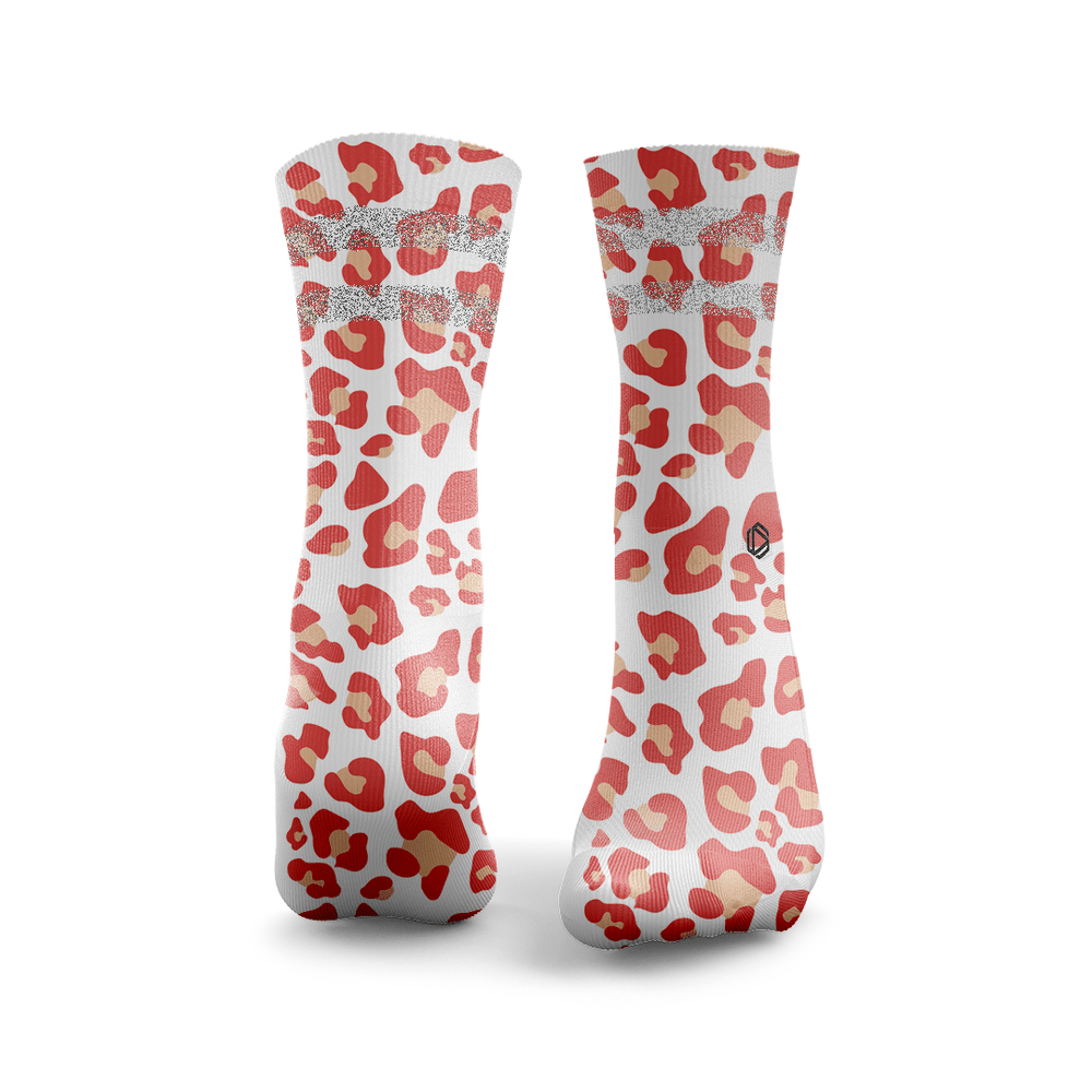 Chaussettes Réfléchissantes Coral Leopard HEXXEE