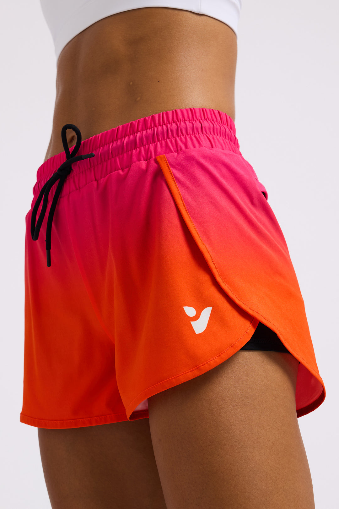 VOXY-Fushia gradient - 2 in 1 Racer Shorts