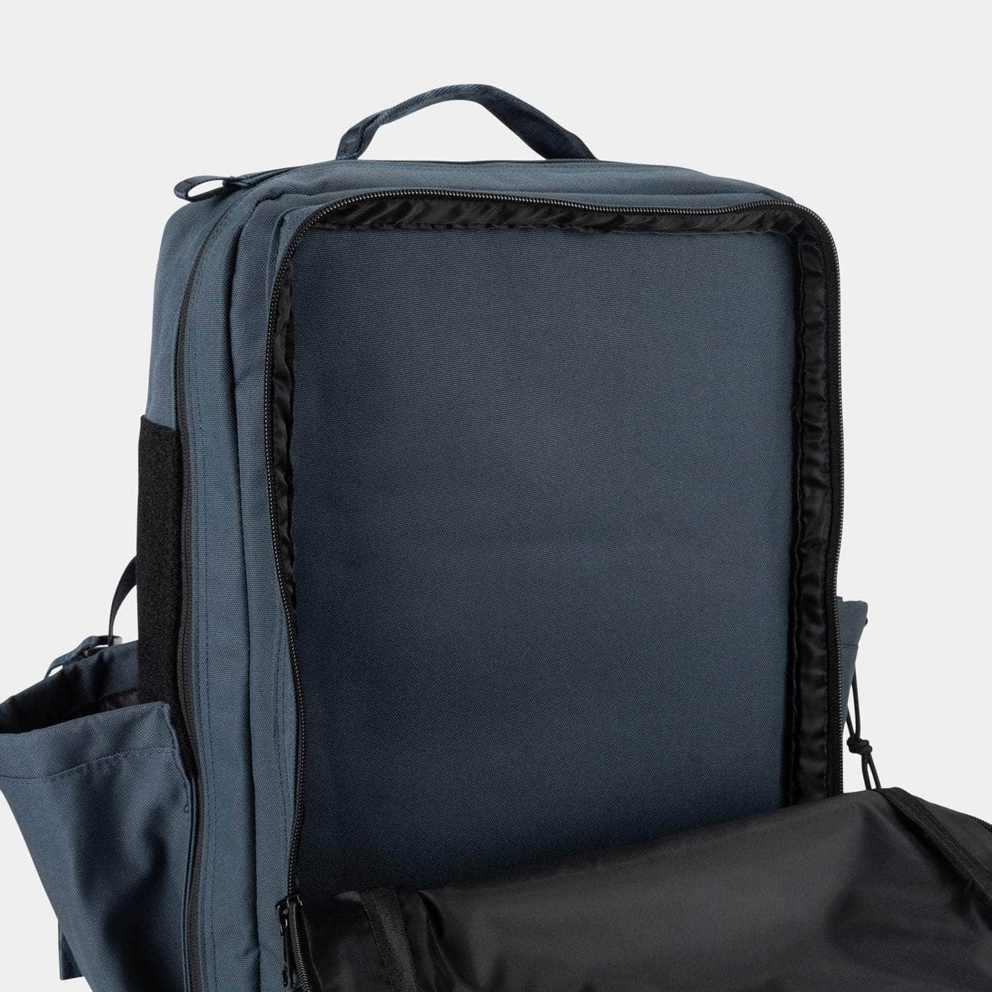 Large black petrol blue 45L Backpack