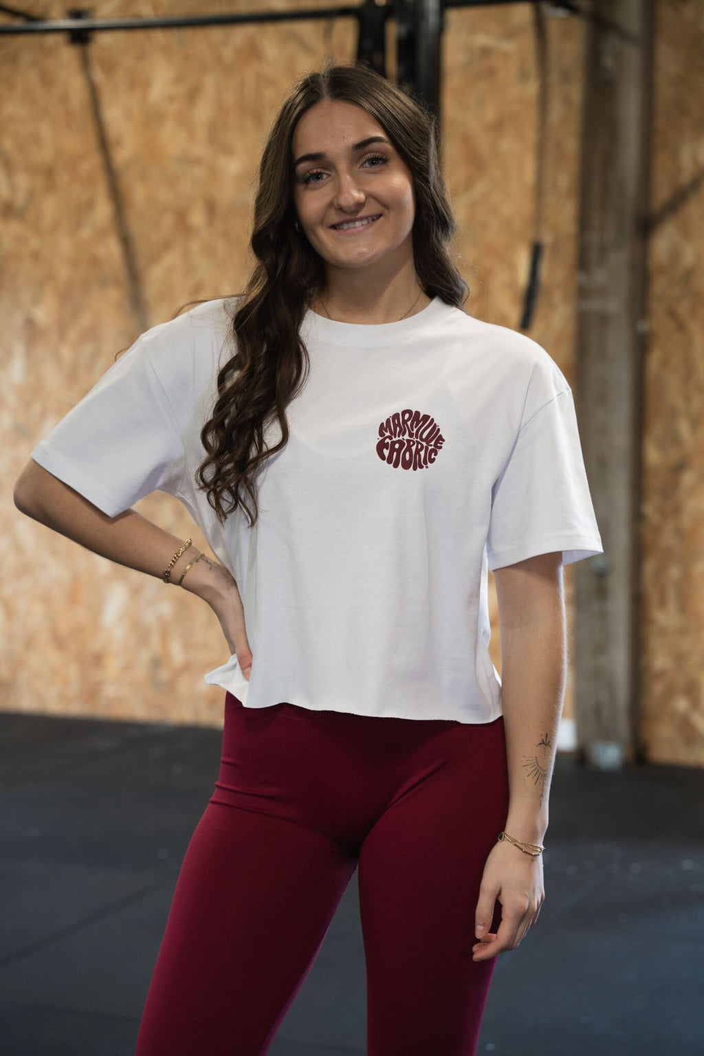 MARMULE-Crop Oversize “Twist Burgundy”