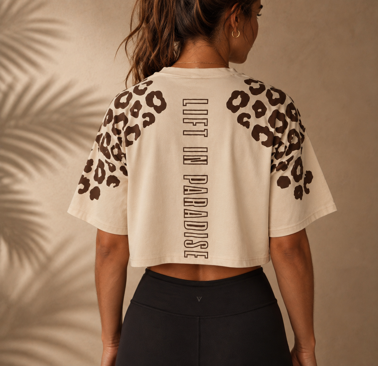 T-shirt oversize Crop Top Wild Series-SAVANNA